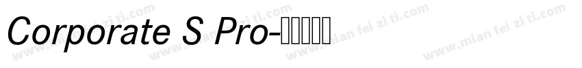 Corporate S Pro字体转换